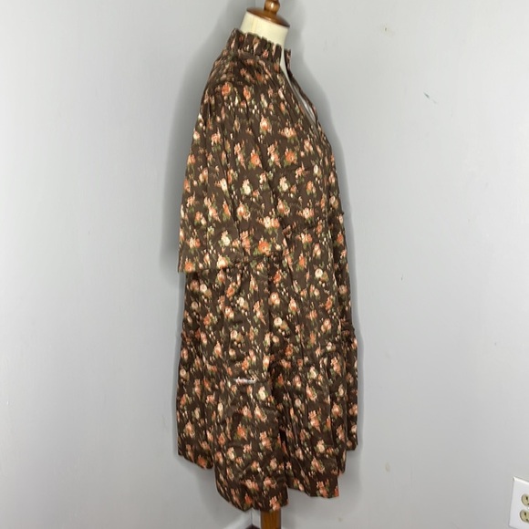 TUCKERNUCK Crawford Dress Floral Rosewood Chintz Oversize Flutter Sleeve NWT 3XL - Picture 7 of 14